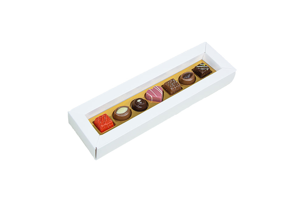 Personalisiert: Mini Schweizer Alpenpralinen 7-er Box (3400-1)