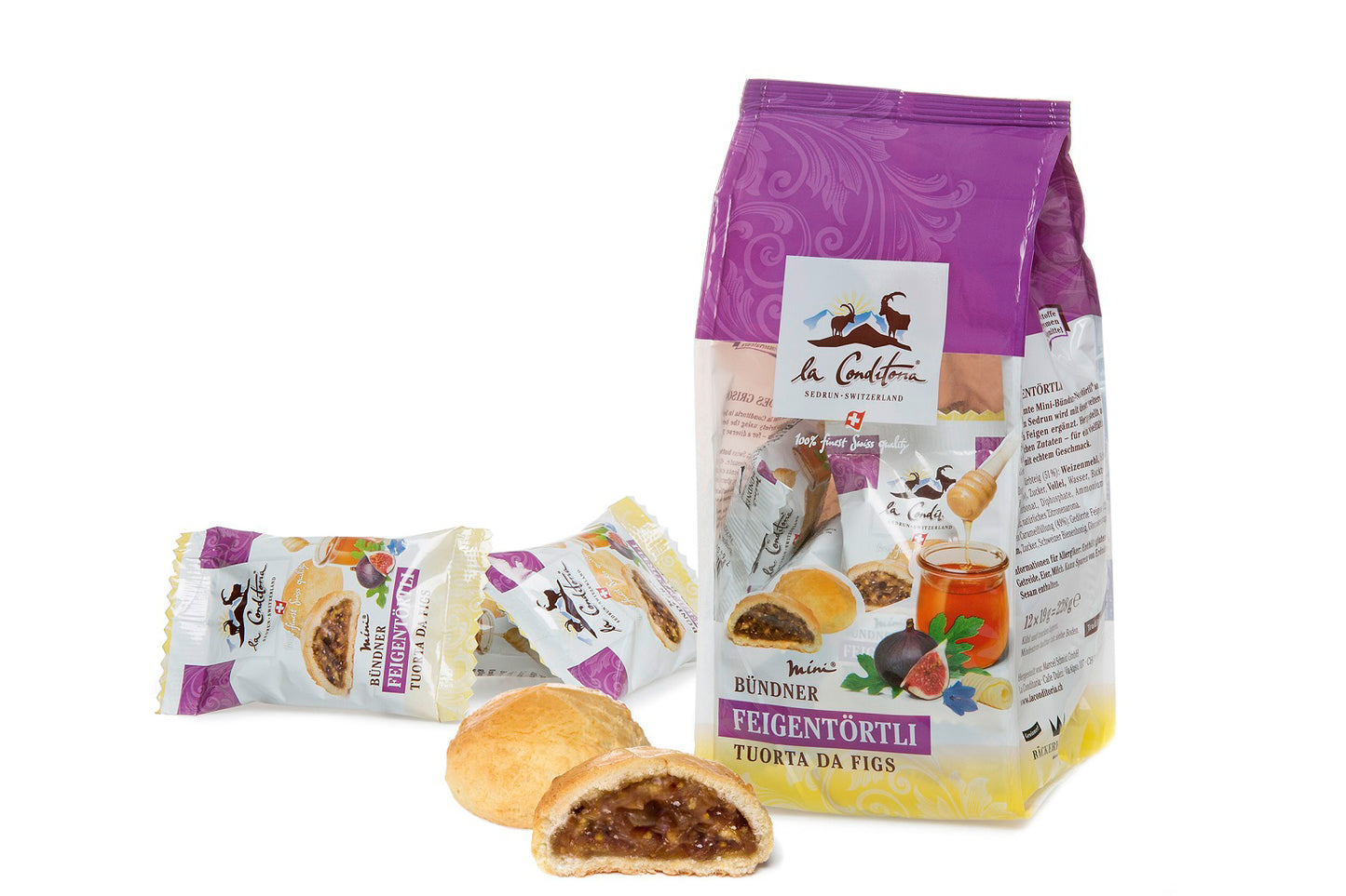 Karton mit Beutel Mini Bündner Törtli® assortiert, EH12 (2019)