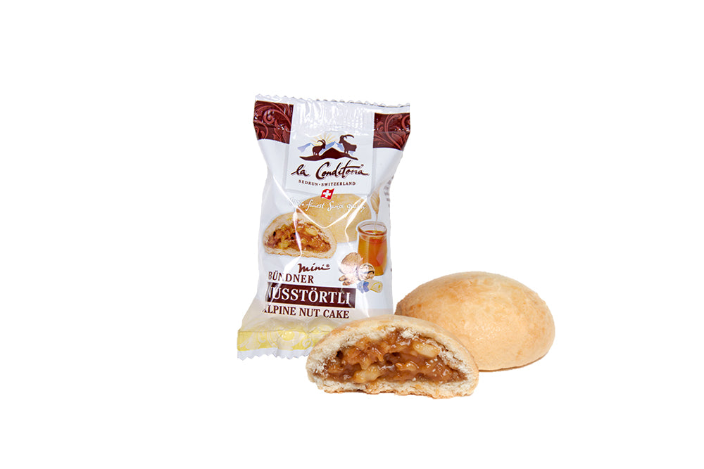 Personalisiert: Sependebox mit Mini Bündner Nusstörtli® (verschiedene Grössen) (2910-2911)