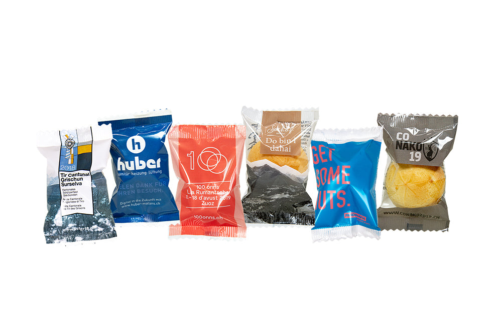 Personalisiert: Mini Bündner Nusstörtli® Digitaldruck, EH1000 (2000)