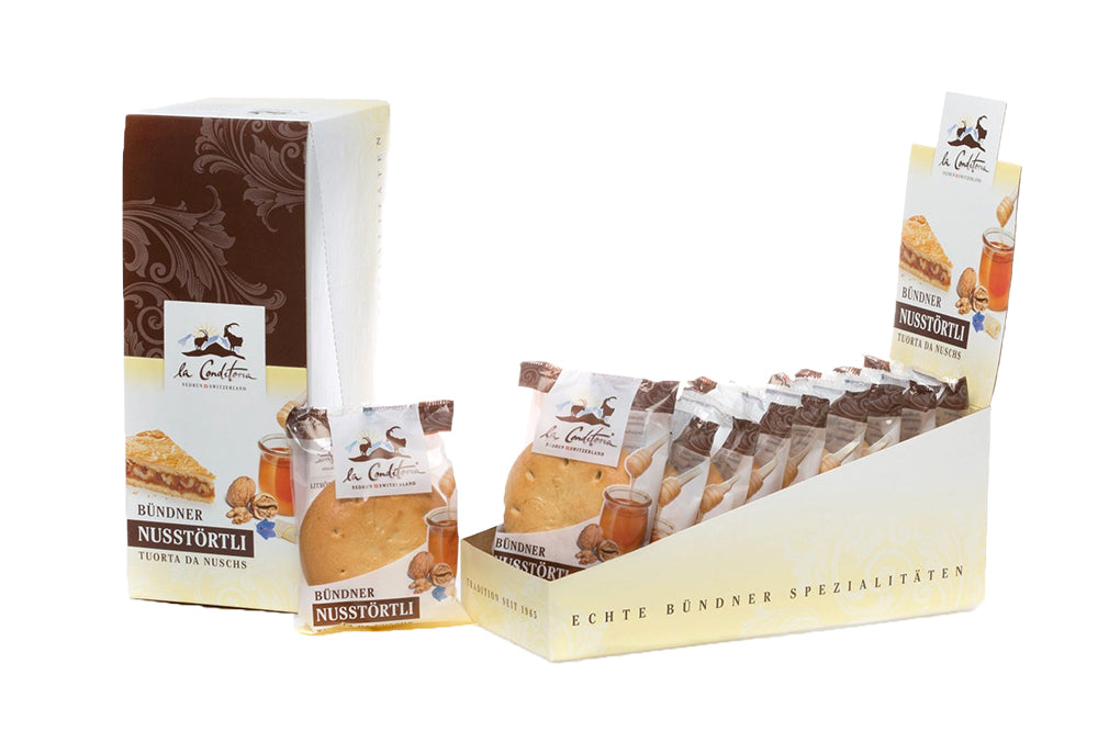 Display Bündner Nusstörtli® (10x75g), EH8 (2007)