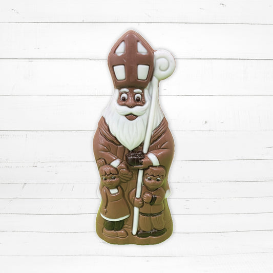 Samichlaus mit Stock und Kinder traditionell (613)